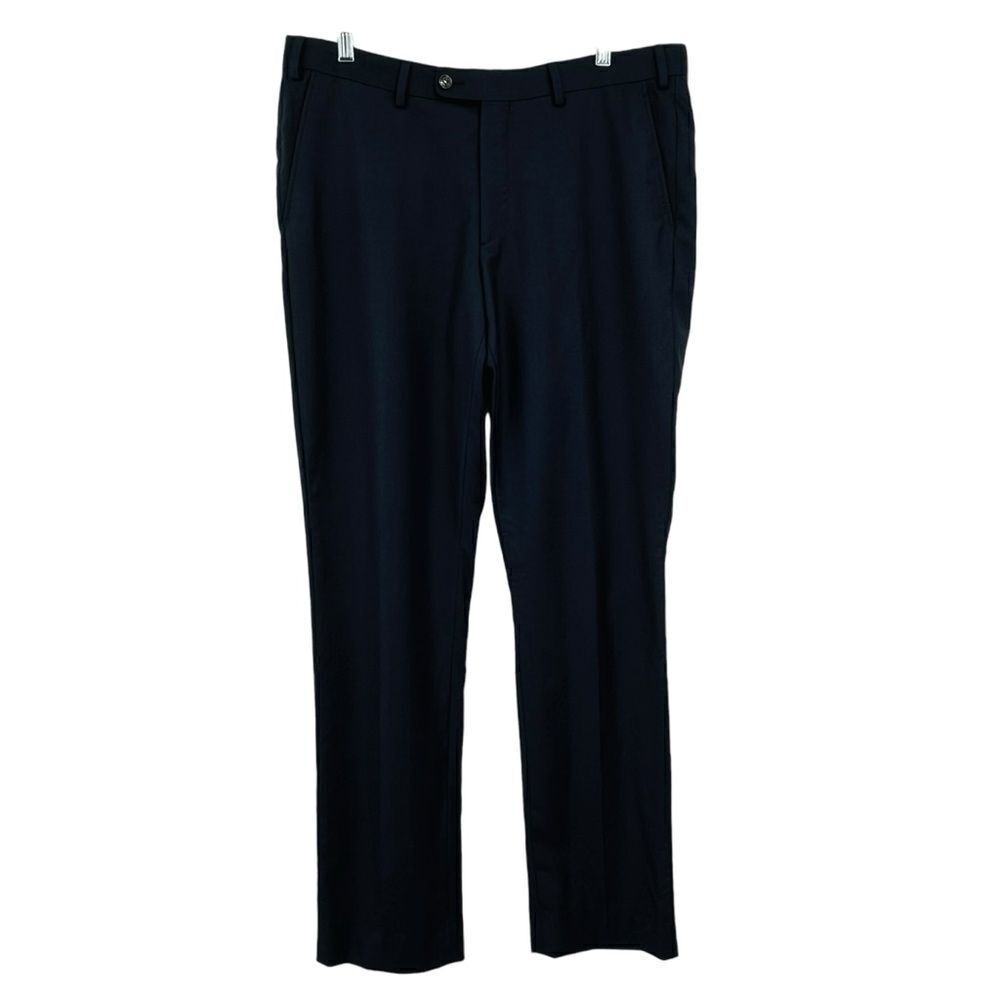 Wool-Blend Dress Pants In Blue Men’s Size 35” x 30”